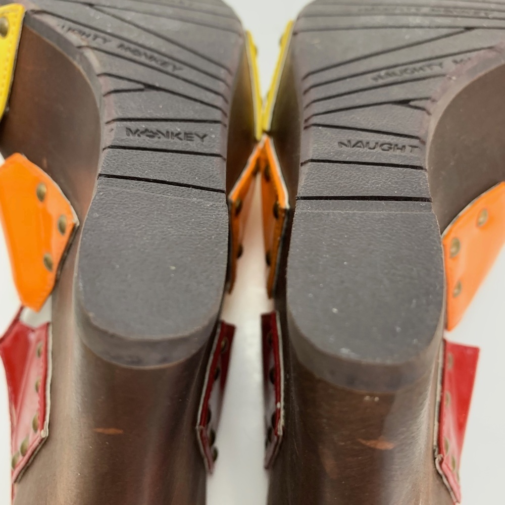 NAUGHTY MONKEY Wedge Patent Leather Heels Shoes 9 - Picture 13 of 16